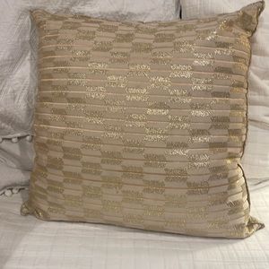 Vintage 1980’s Large gold embellished sparkly pillow Made in the Philipp…